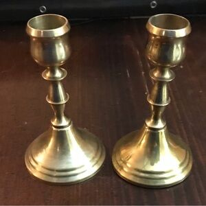 Brass candlesticks